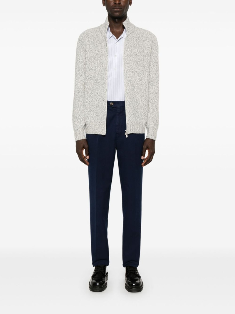 Brunello Cucinelli mouliné cashmere cardigan outlook