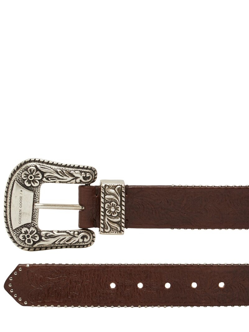 Golden Goose interwoven-design belt - Brown