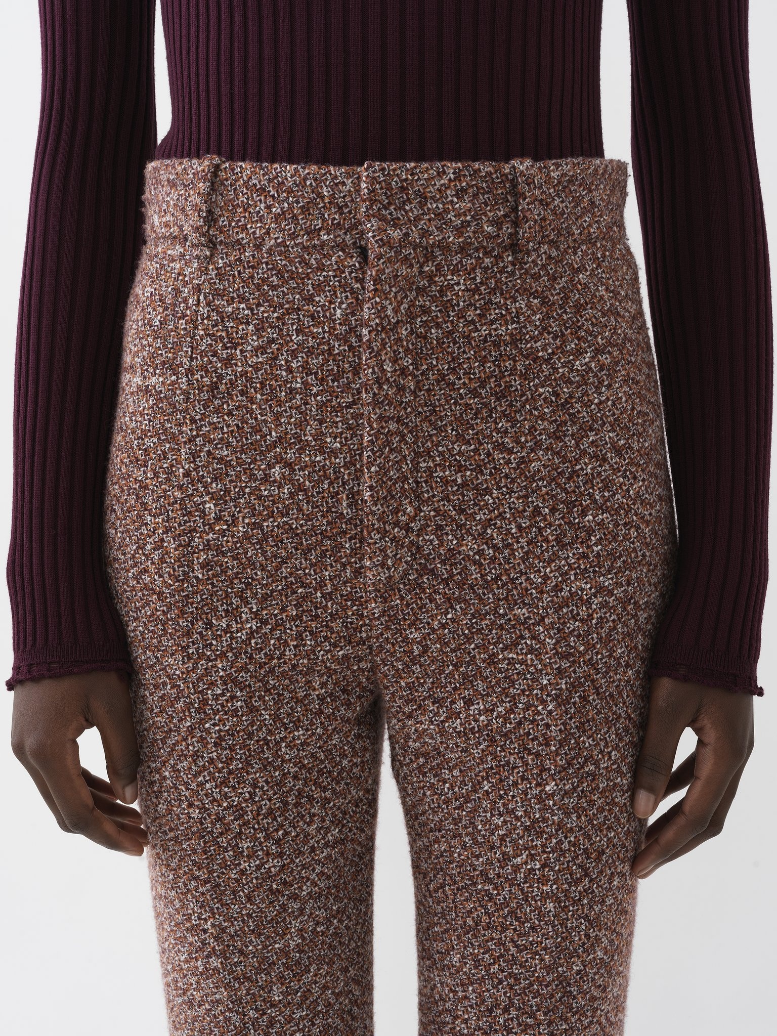 SLIM FLARED PANTS - 5