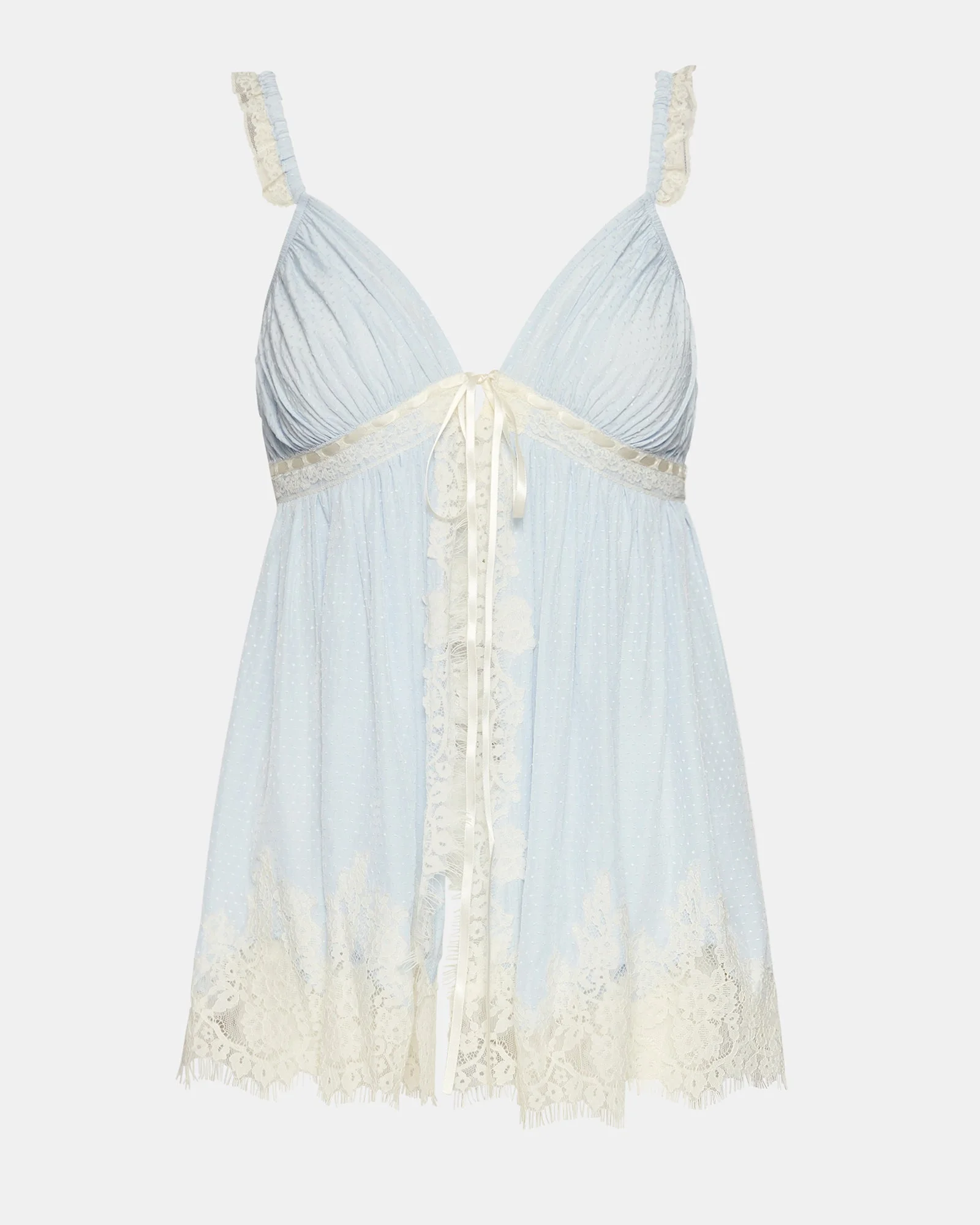 MAZIE TOP BLUE ICE - 1
