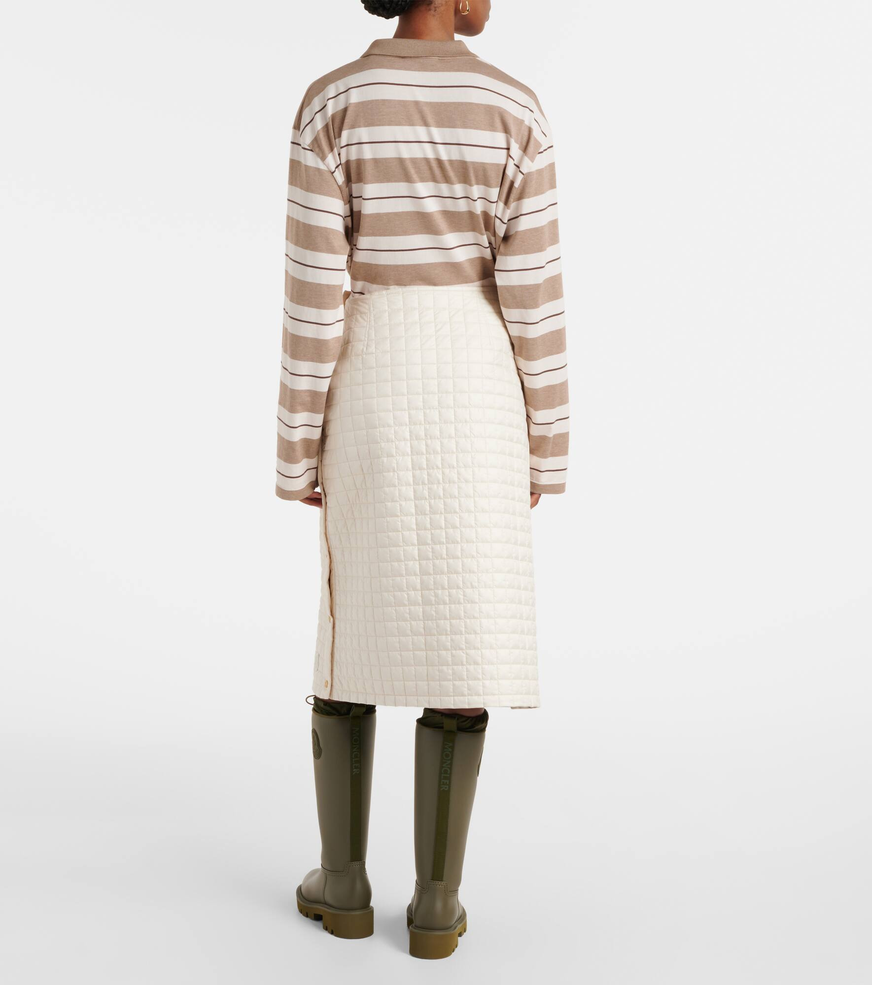 Quilted midi skirt - 3
