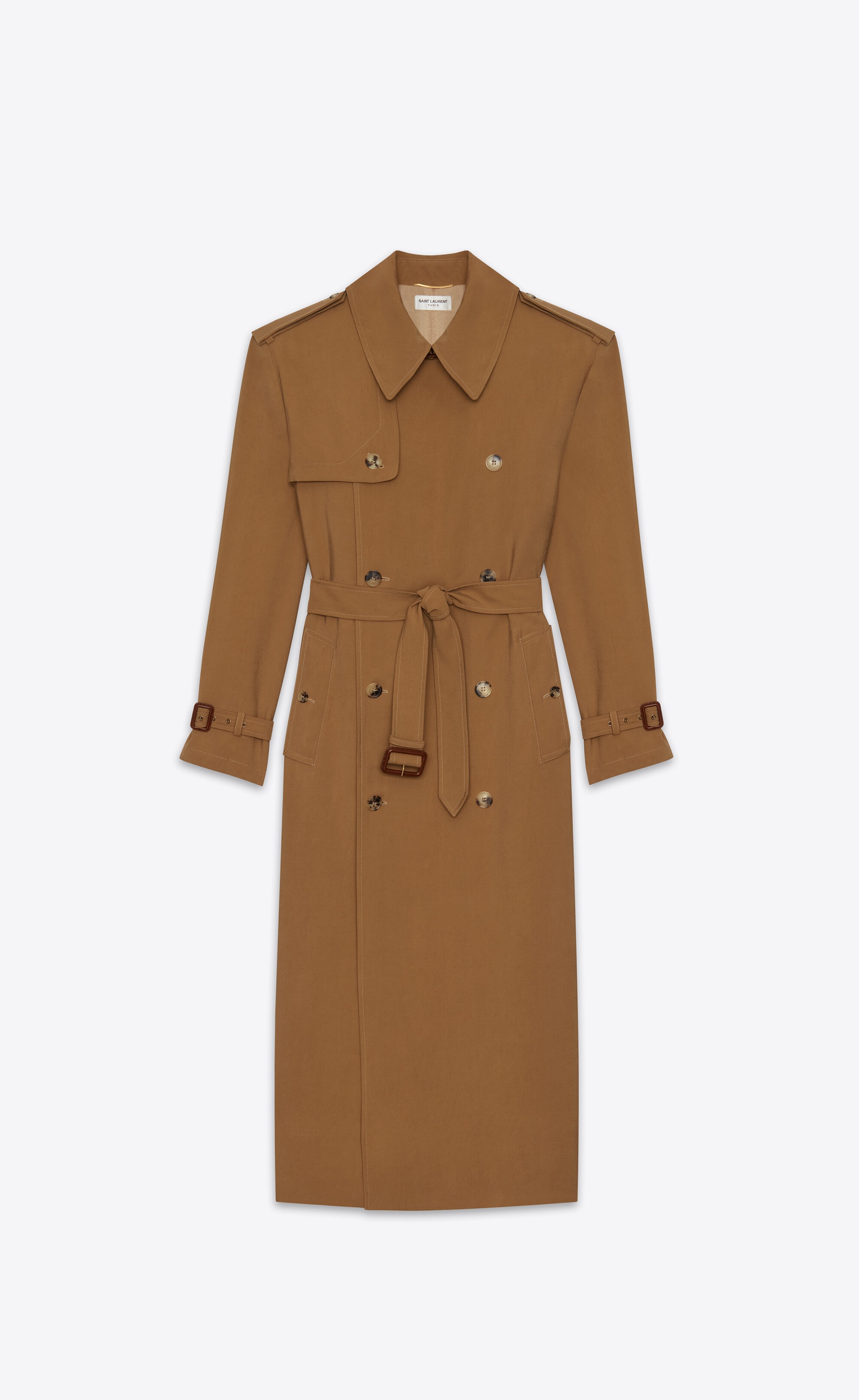 trench coat in twill - 3