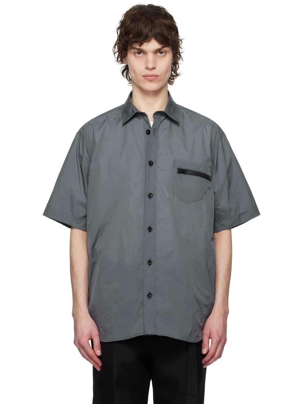 Gray Ripstop Shirt - 1