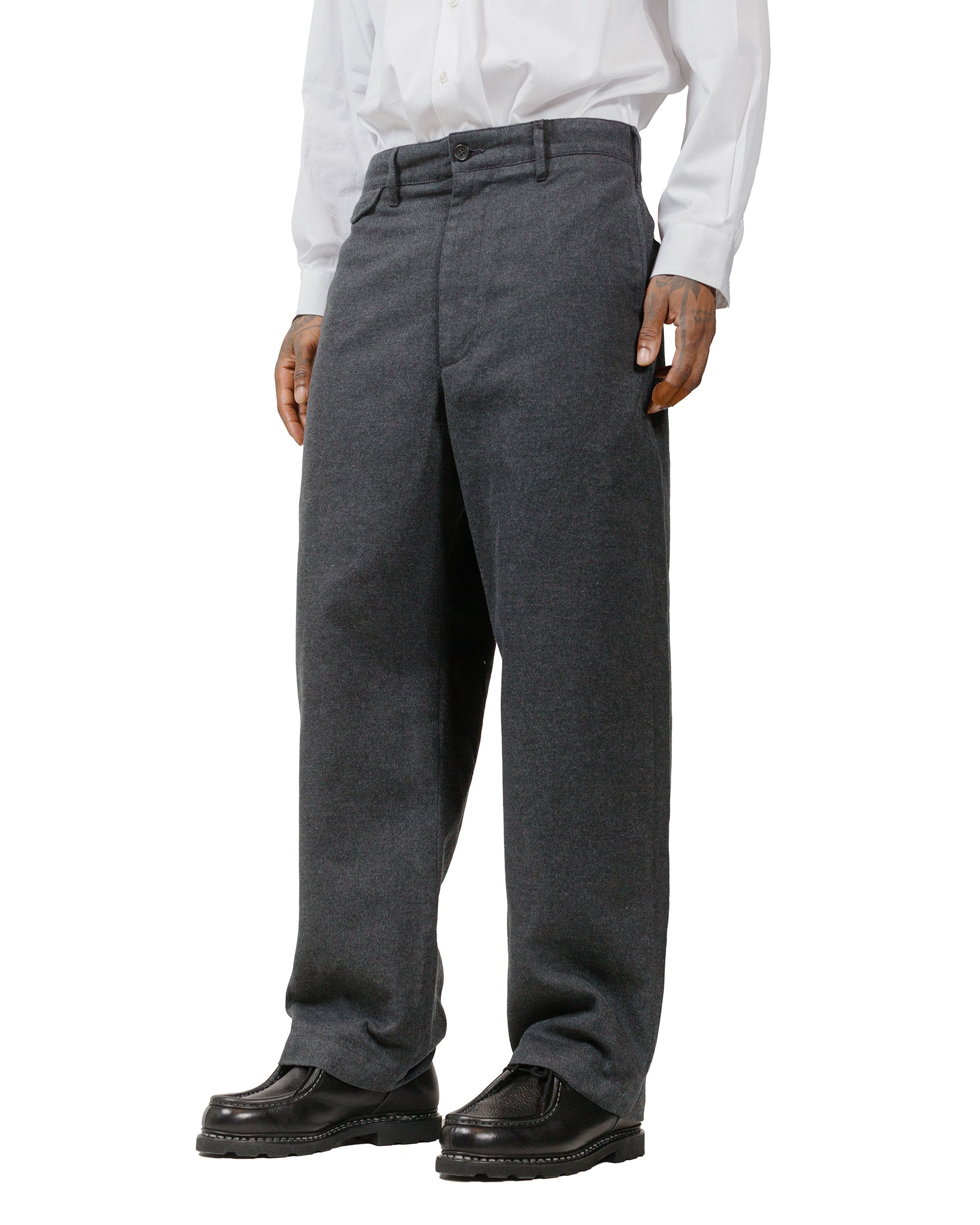 Officer Pant Charcoal CP Brushed Cloth - 2