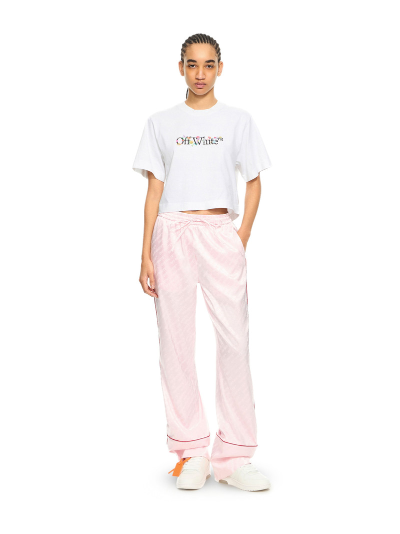 Bookish Glowing Flower Crop T - 1