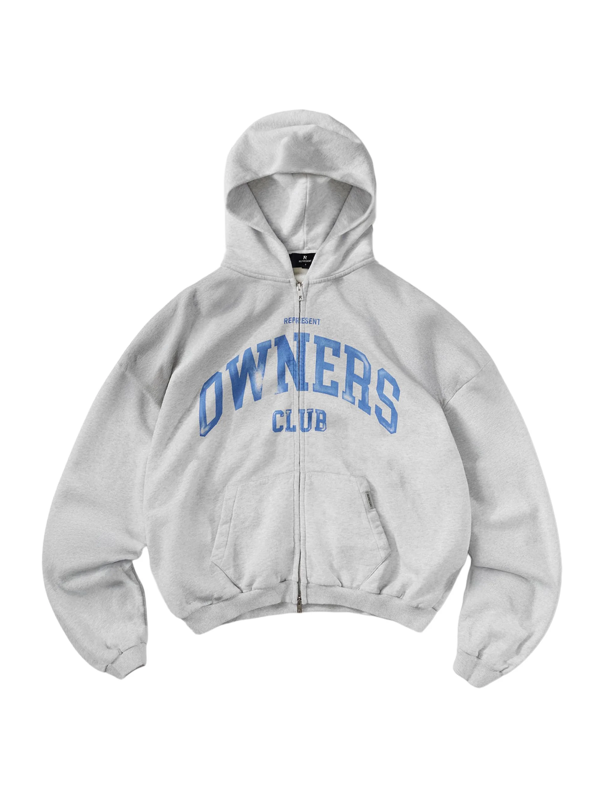 Men's Owners Full-Zip Hoodie - Sprayed Ice Grey Marl - 1
