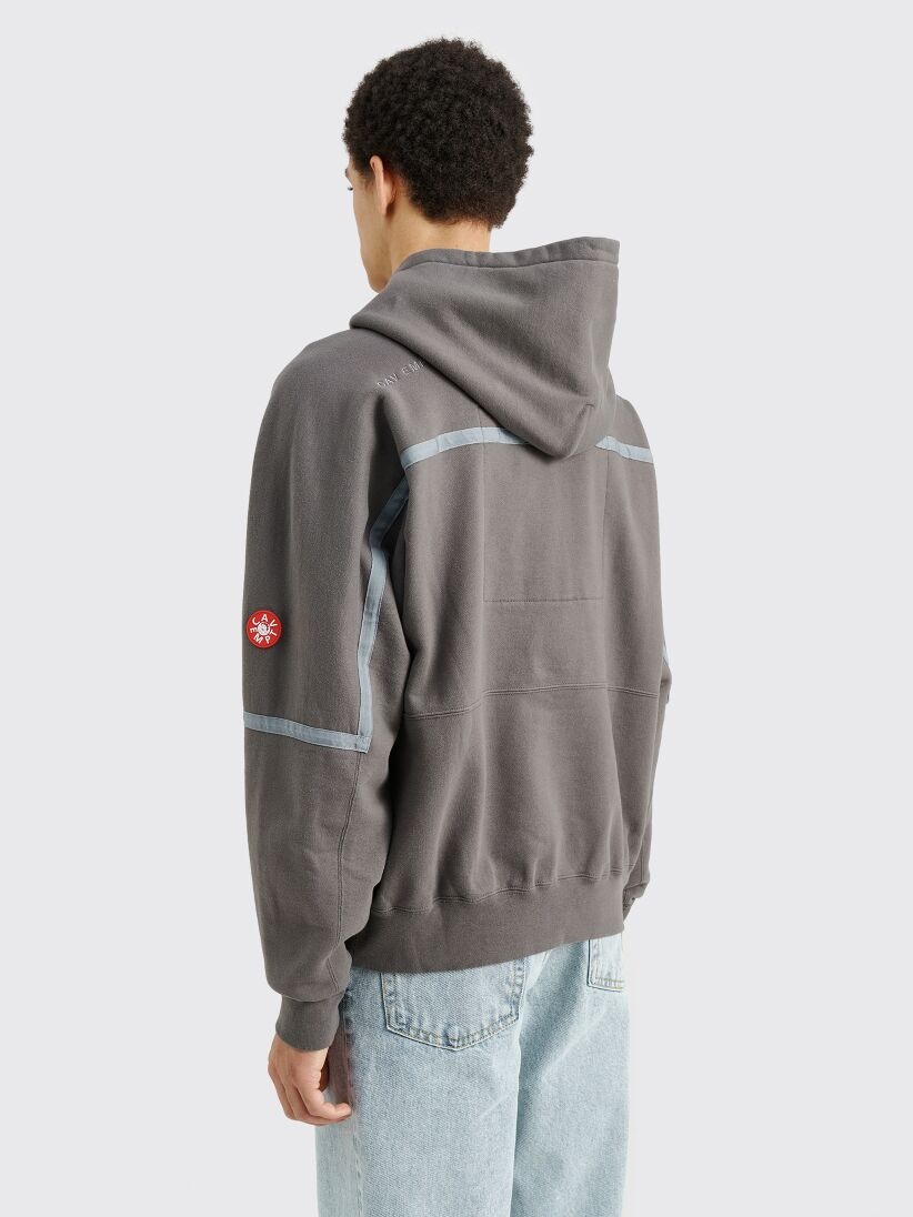 CAV EMPT TAPED CUT HEAVY SWEATSHIRT HOODY CHARCOAL - 3