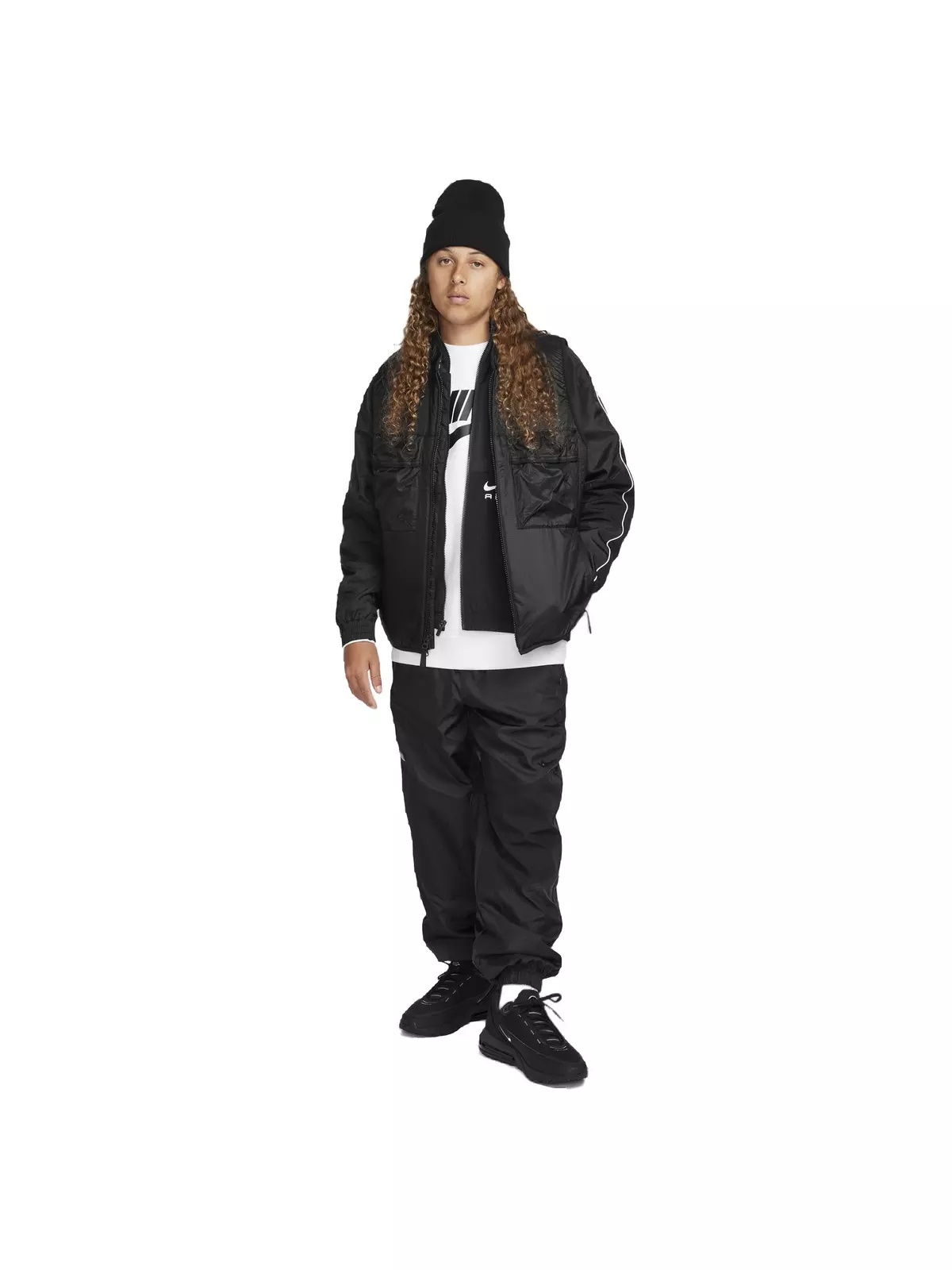 Men's Tech Fleece Utility Vest - Black - 6
