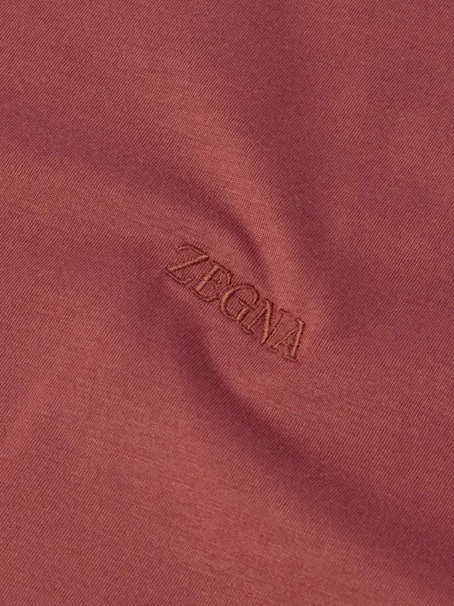 Slim-Fit Logo-Embroidered Cotton-Jersey T-shirt - 4