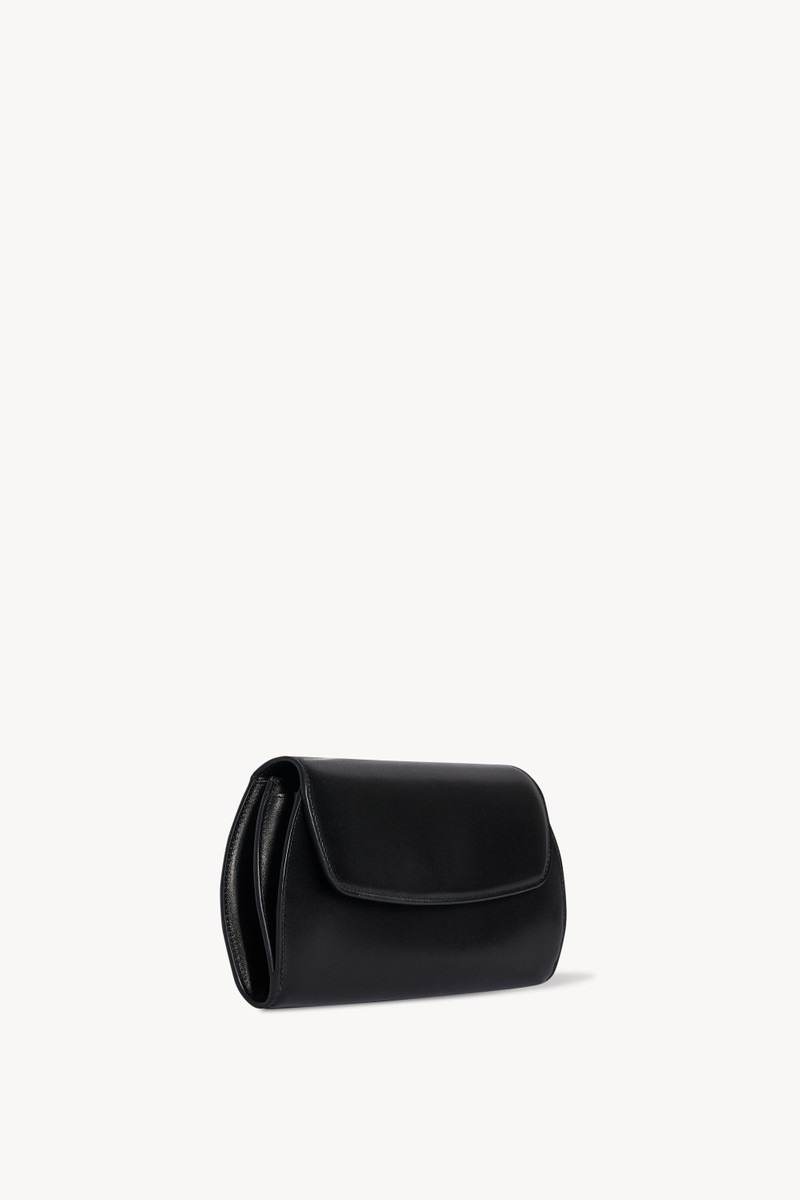 The Row Curved Clutch in Leather outlook