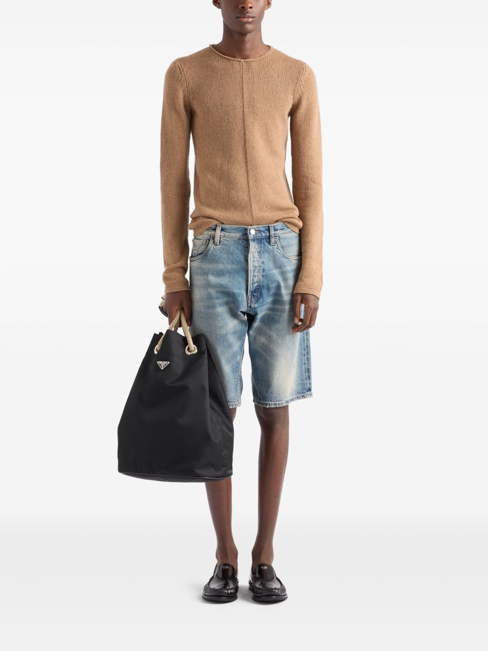 denim bermuda shorts - 2