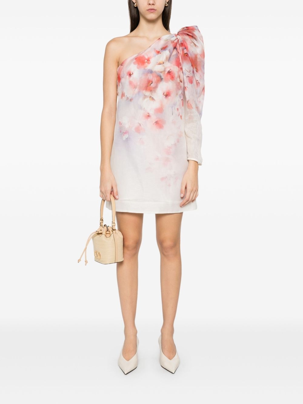 Crush Asymmetrical mini dress - 2