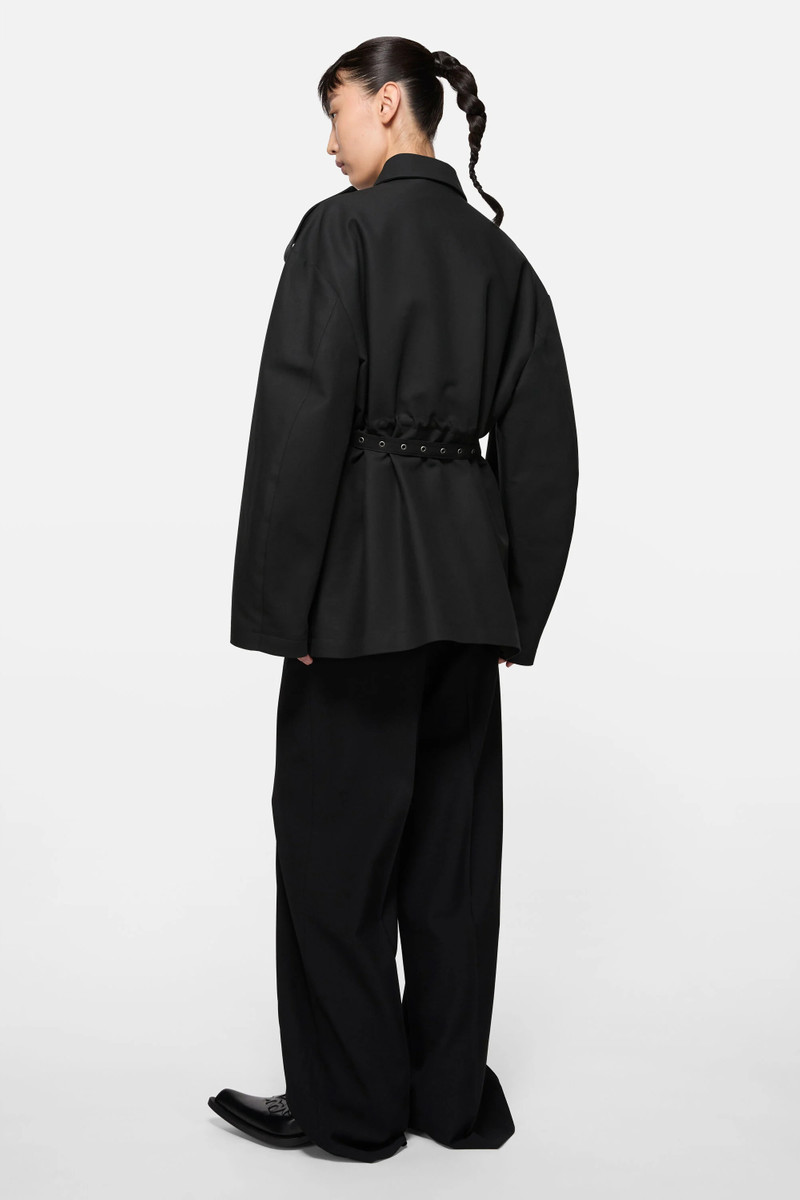 Satin blouson jacket - Black 3