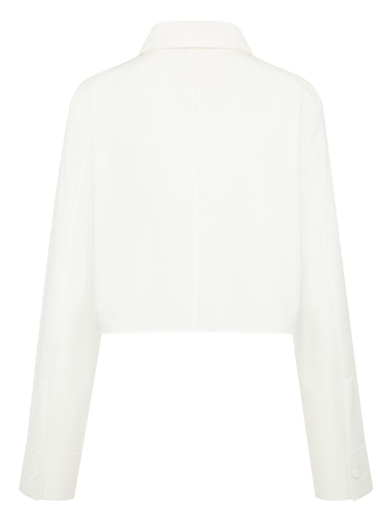 KHAITE crop cotton shirt outlook