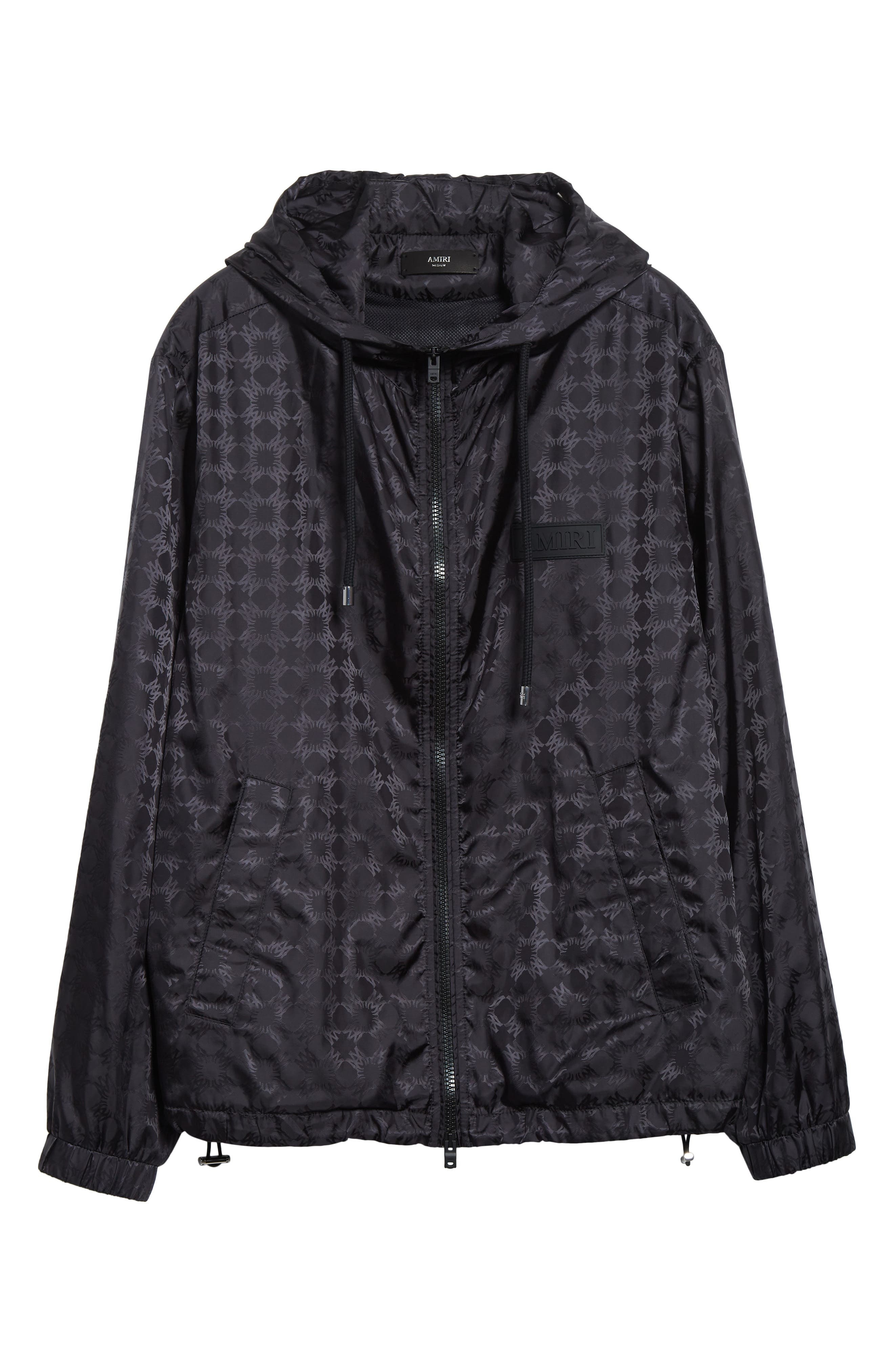 AMIRI MA Quad Hooded Windbreaker in Black at Nordstrom - 7