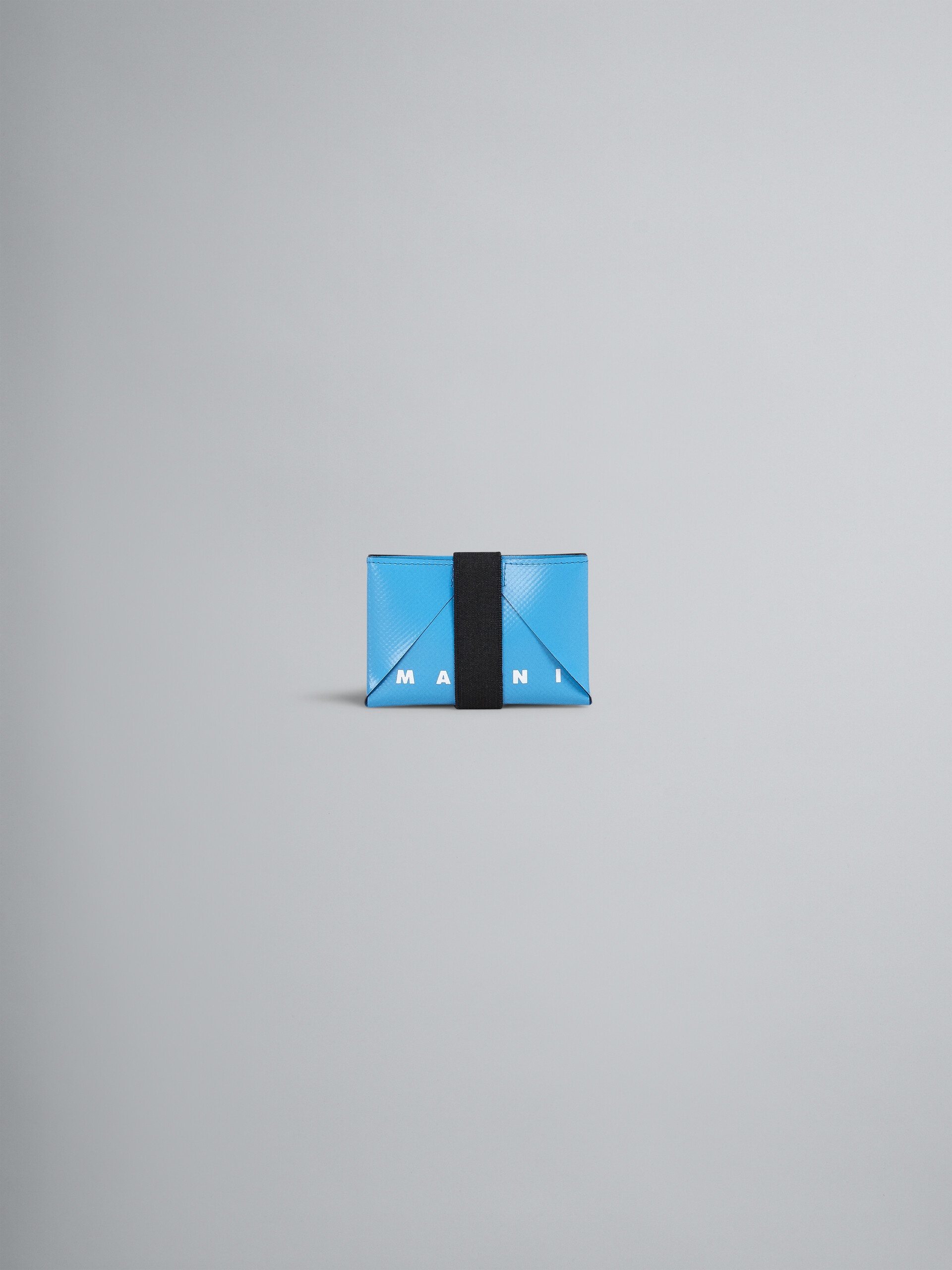 BLUE AND BROWN CREDIT CARD CASE - 1