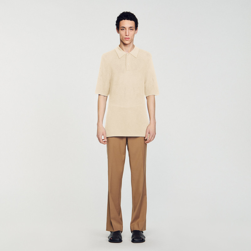 OPENWORK KNIT POLO SHIRT 3