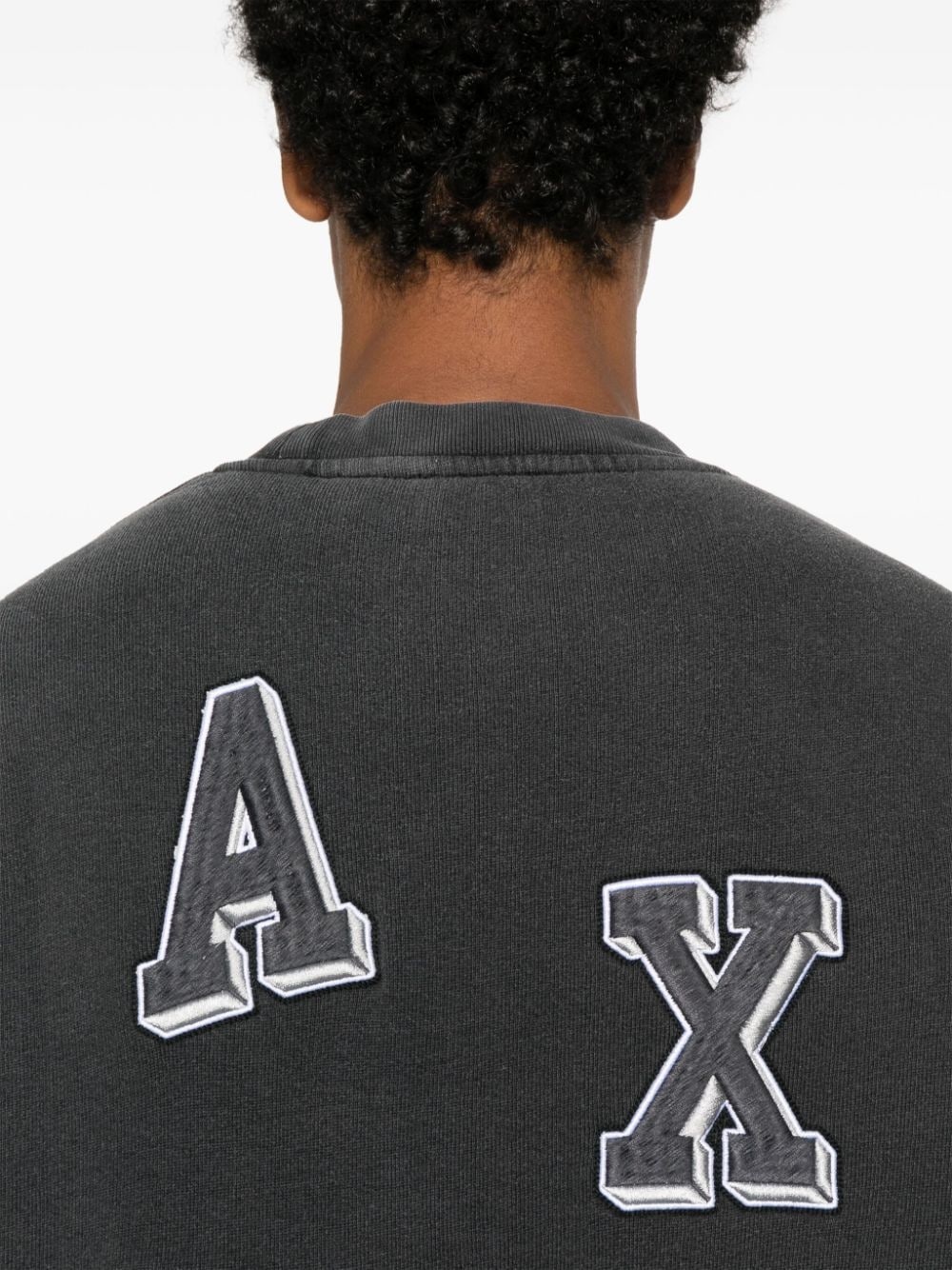 Typo-embroidered jersey sweatshirt - 5