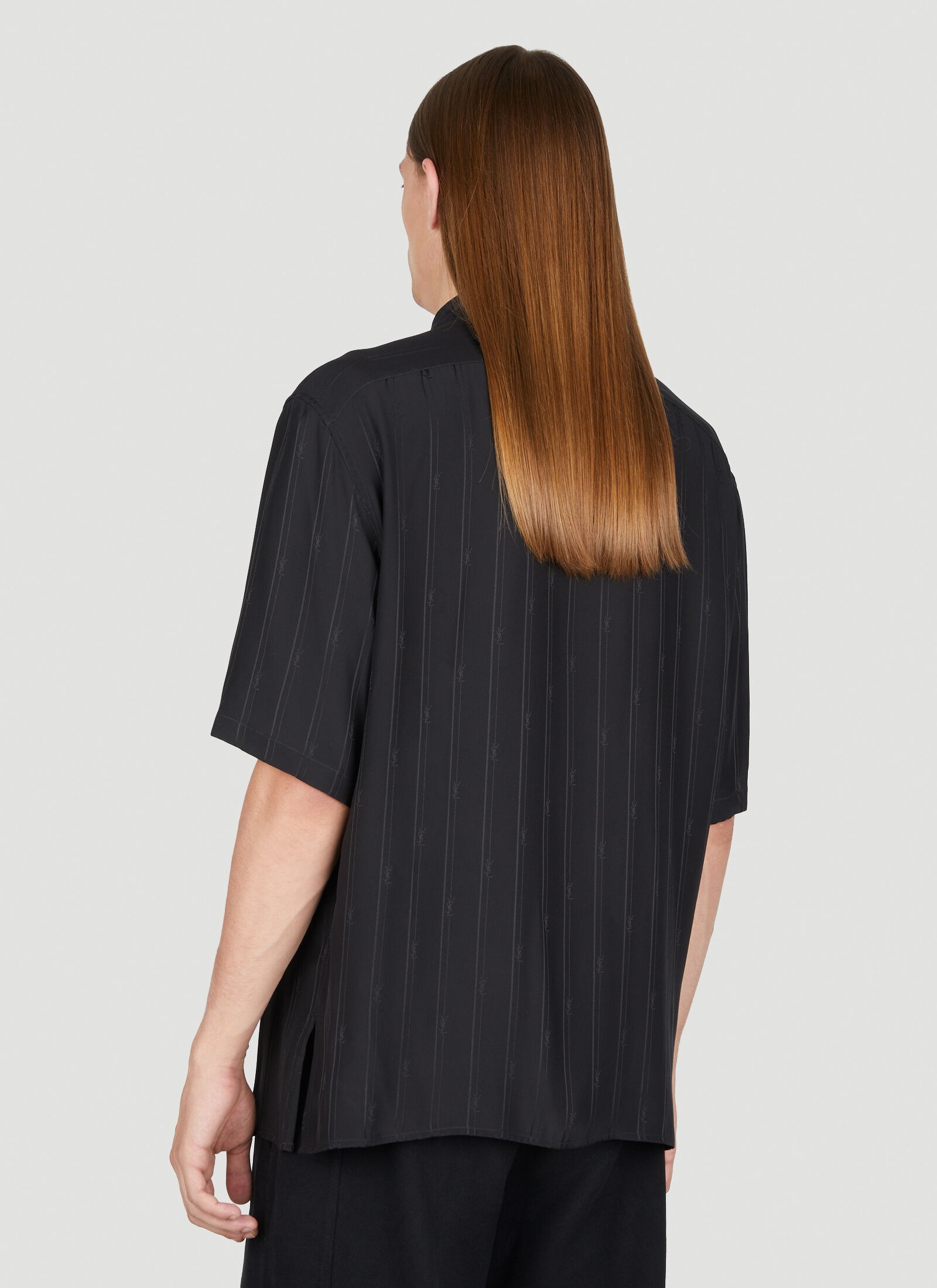 Cassandre Stripe Silk Shirt - 4