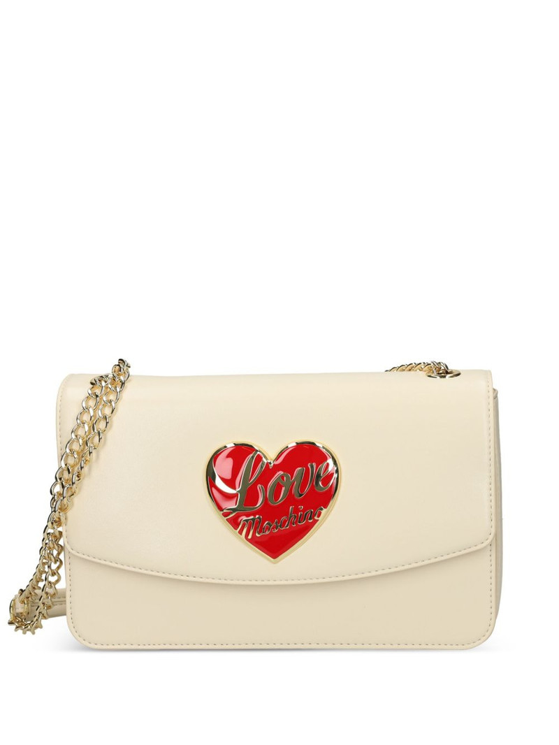 heart-plaque chain shoulder bag 1