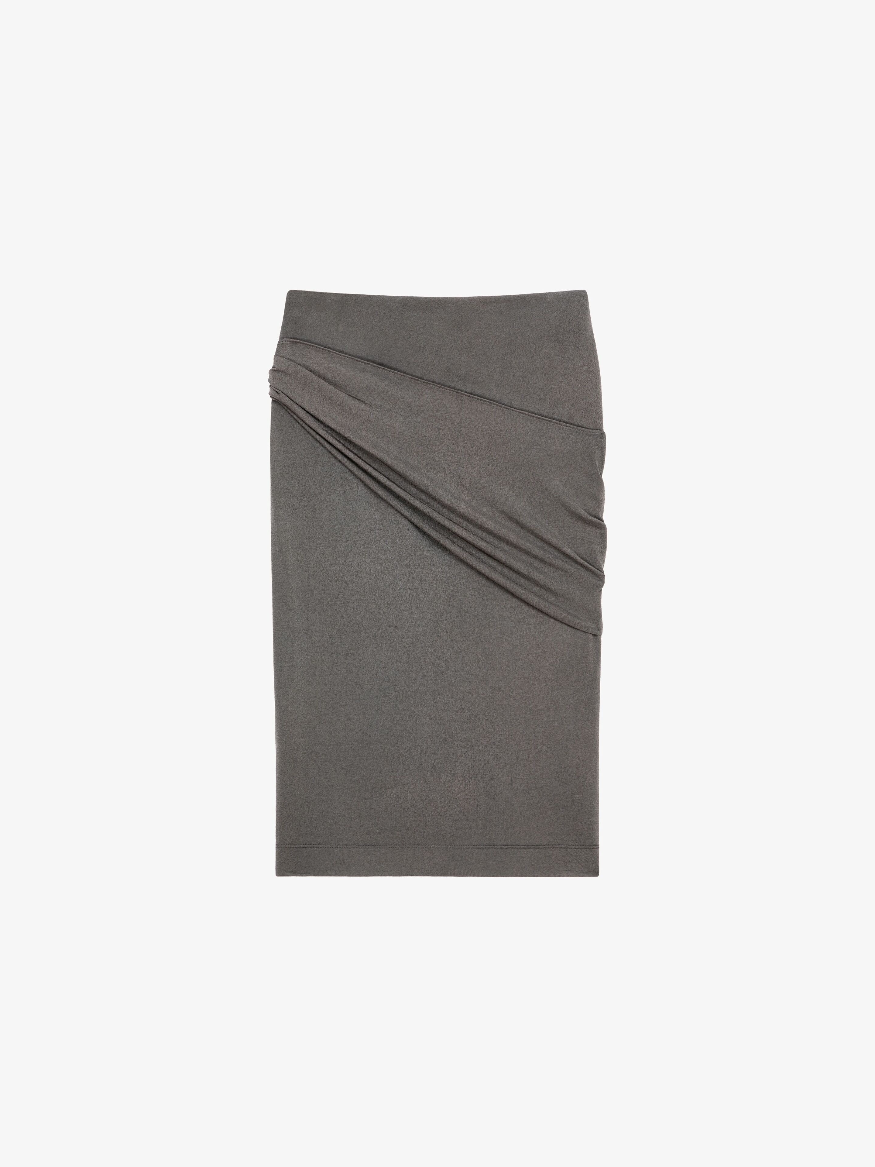 DRAPED SKIRT IN CREPE - 5