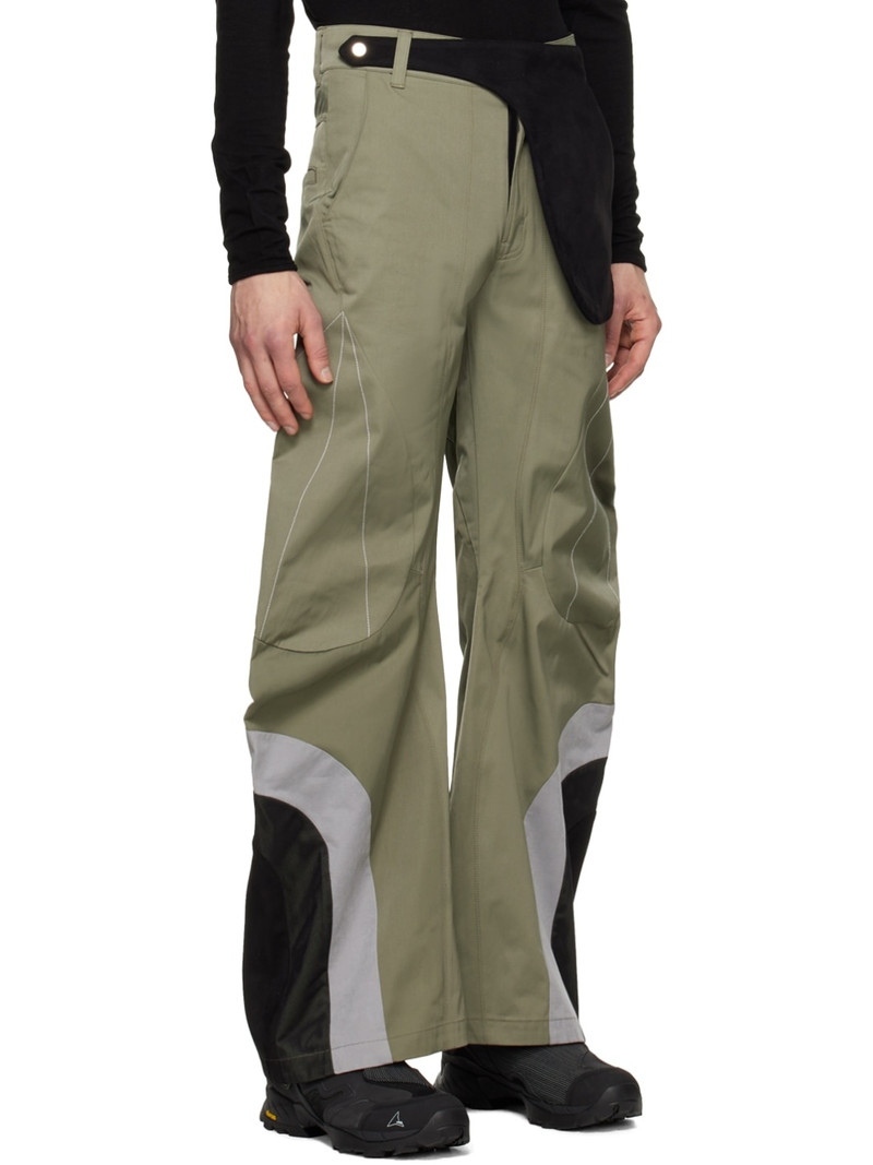 SSENSE Exclusive Khaki Articulated Waistbag V1 Trousers 2