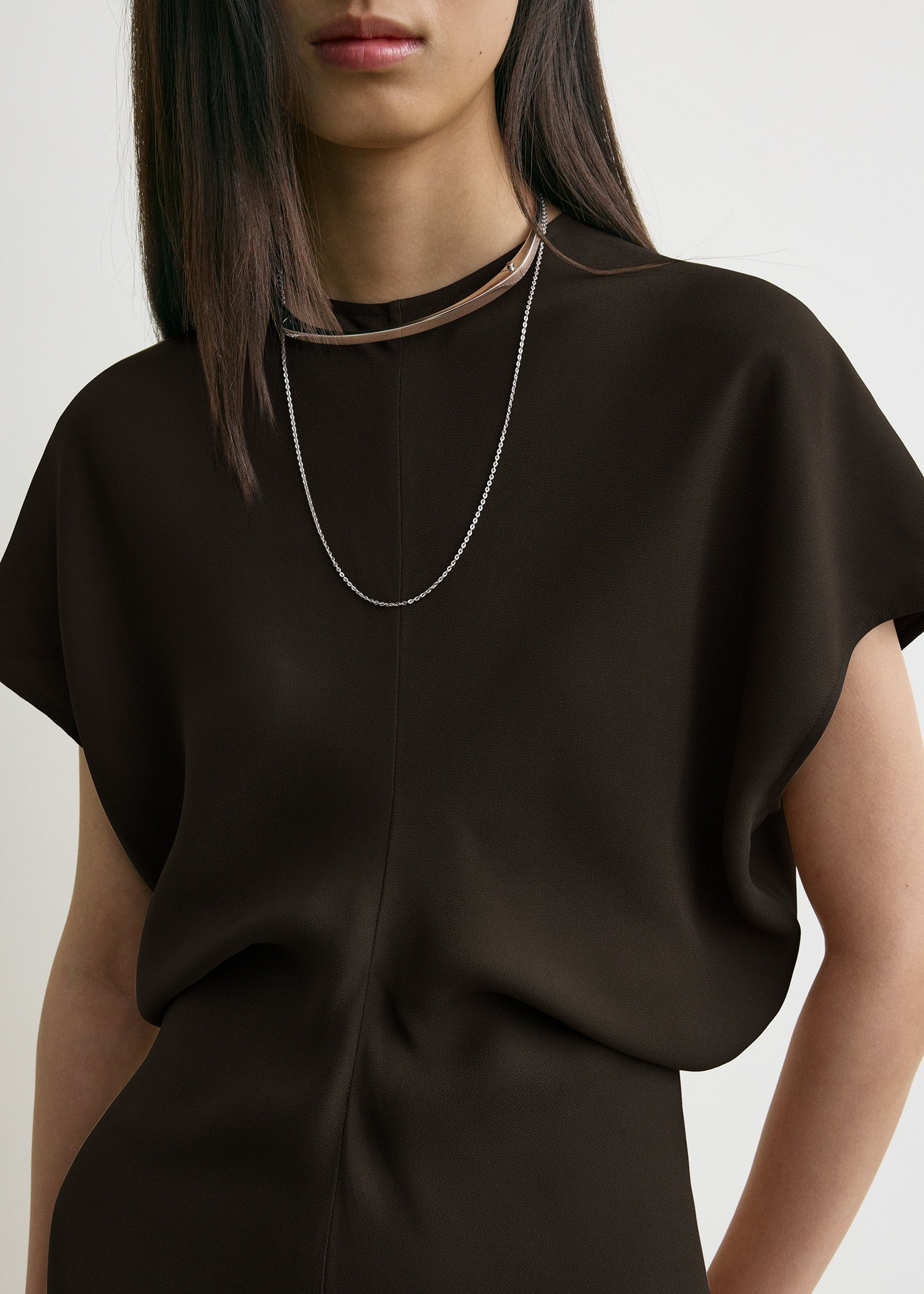 Slouch waist dress bark - 5