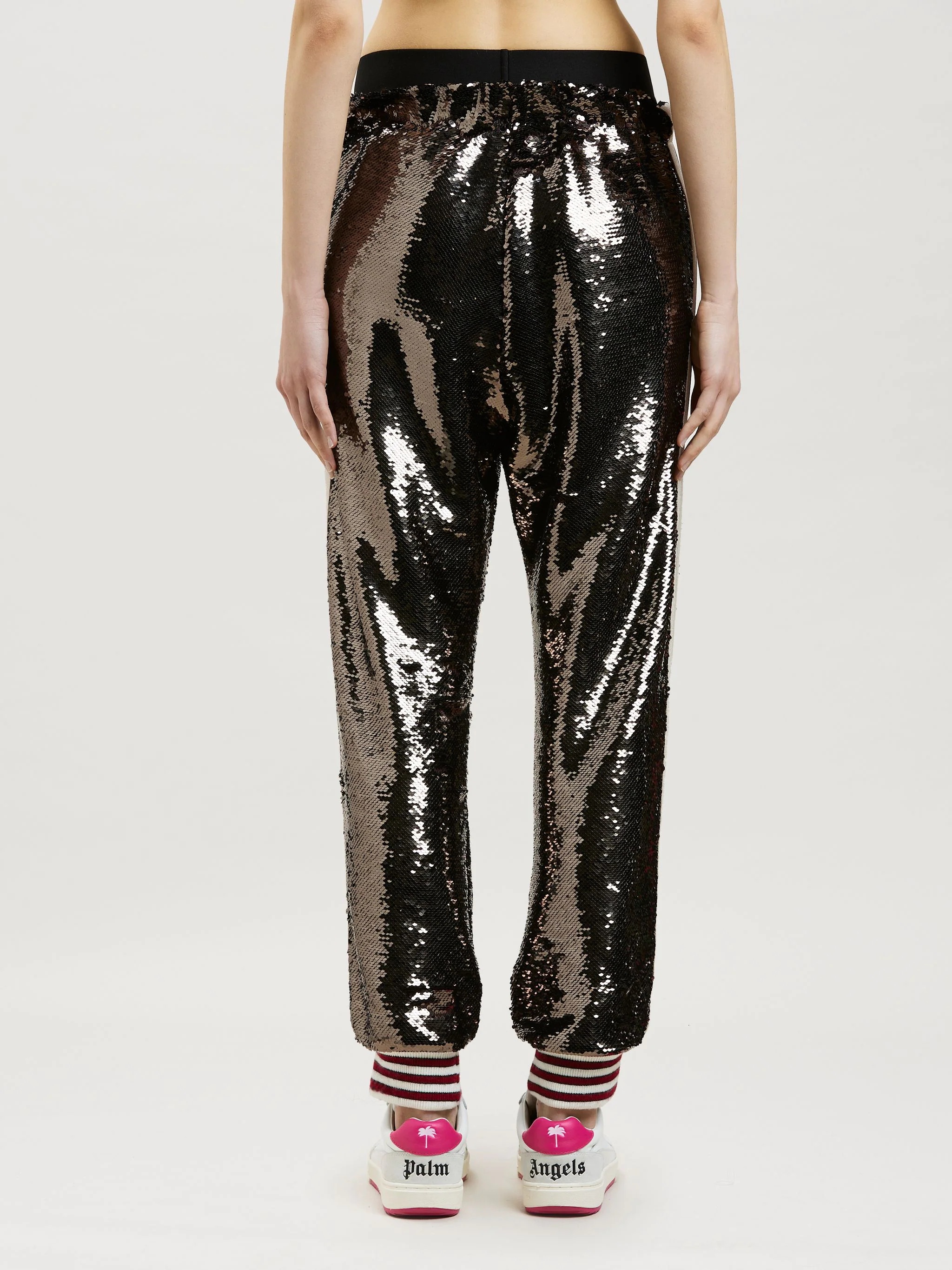 SEQUINS TRACK PANTS - 5
