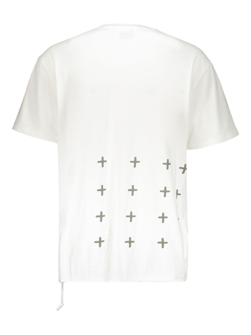 Ksubi ribbed-neckline back-print T-shirt outlook