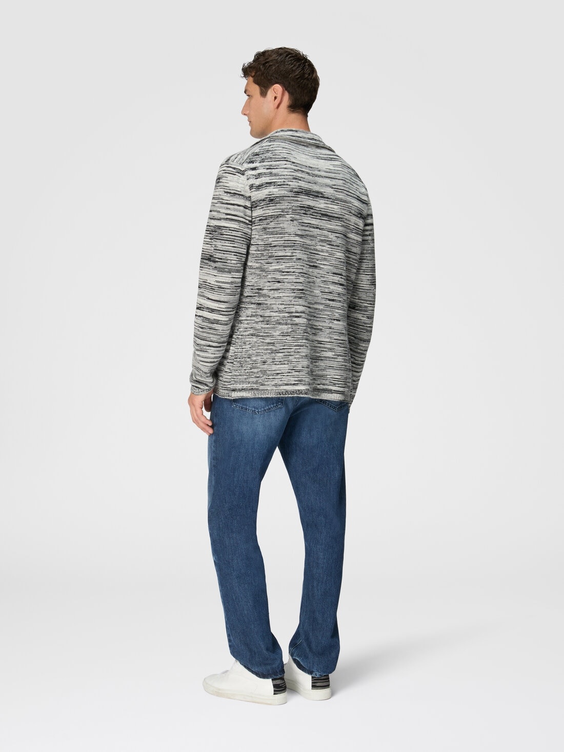 Deconstructed mélange cashmere blazer - 3