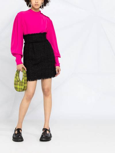 MSGM high waisted fringed skirt outlook