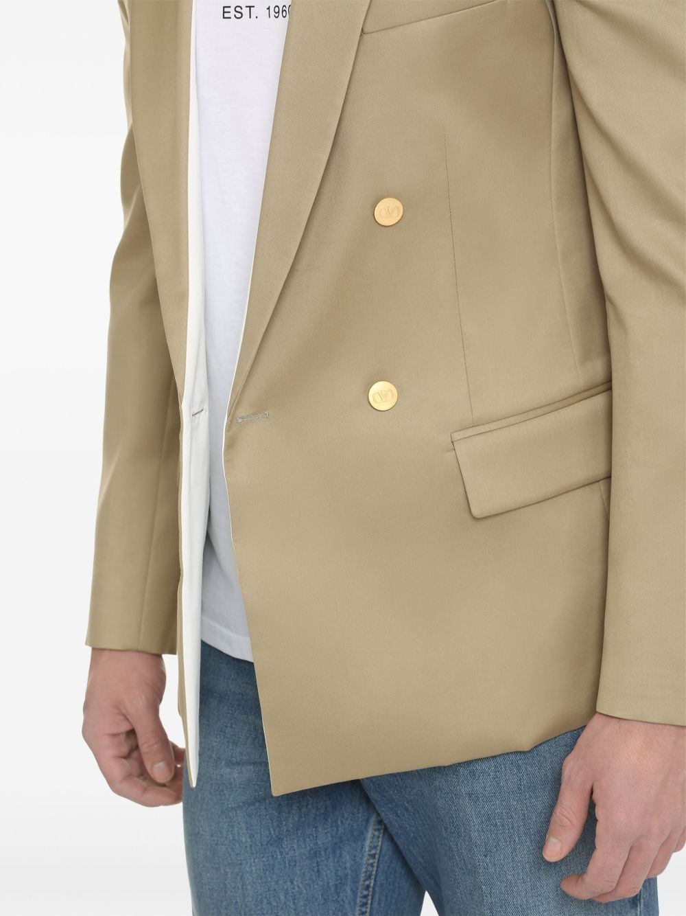 peak-lapels double-breasted blazer - 4
