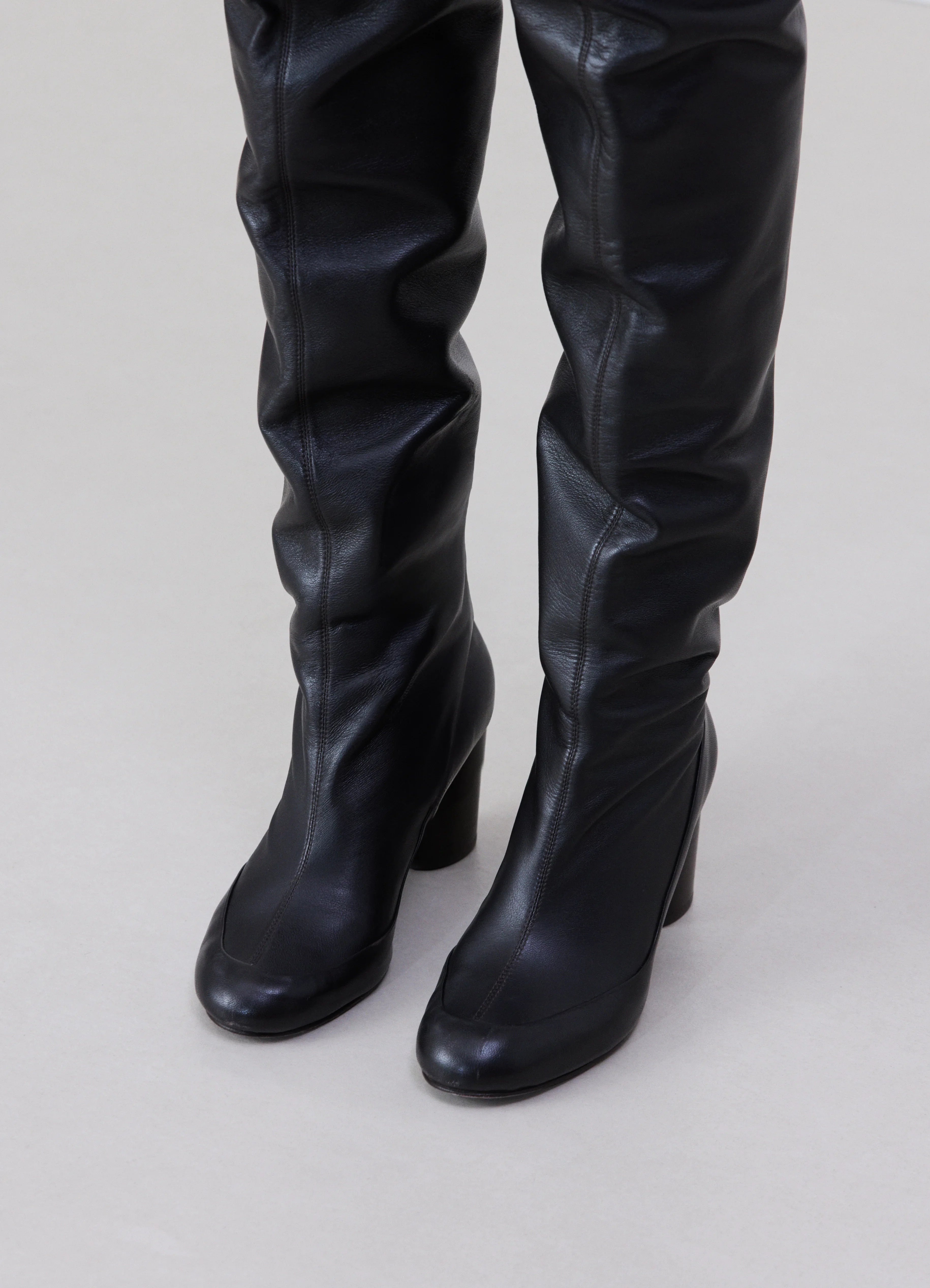 GLOVE HIGH BOOTS WITH 80MM HEEL - 2