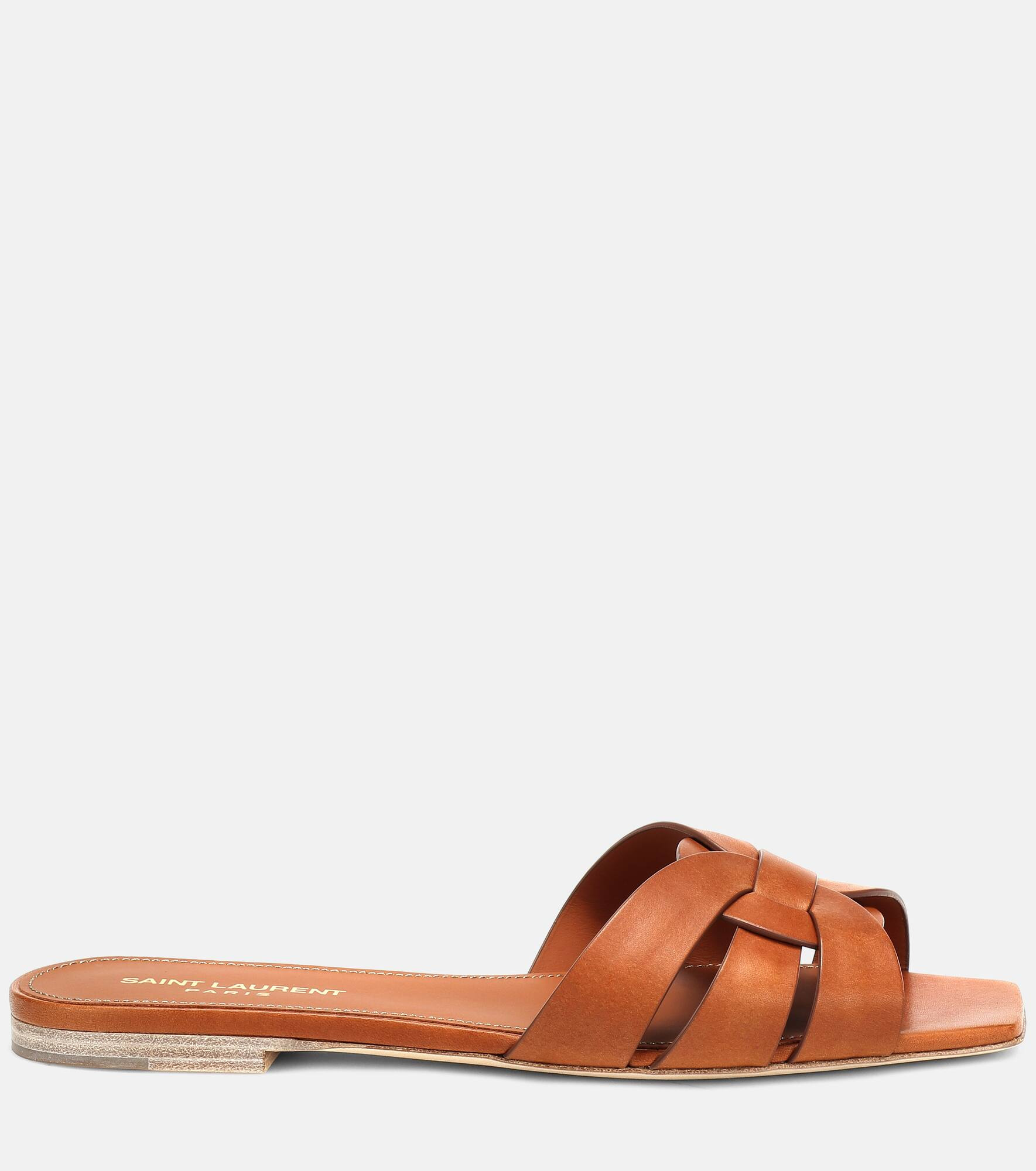 Tribute Nu Pieds 05 leather slides - 5