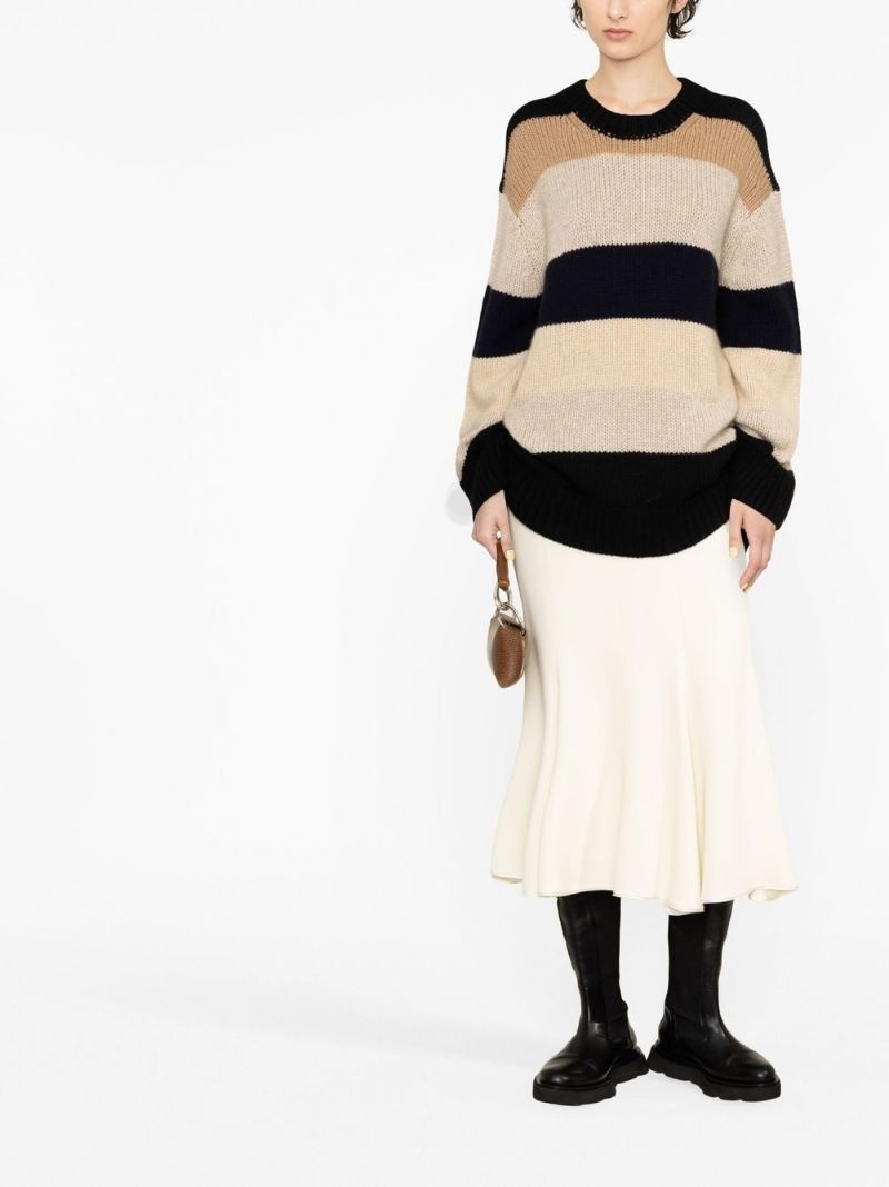 striped cashmere jumper - 2