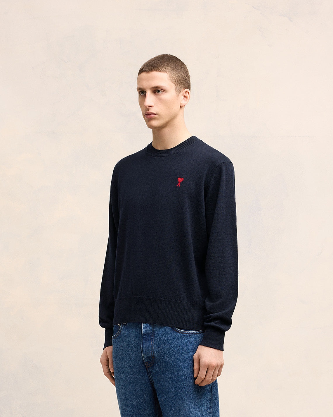 AMI DE COEUR EMBROIDERY CREW NECK SWEATER - 6