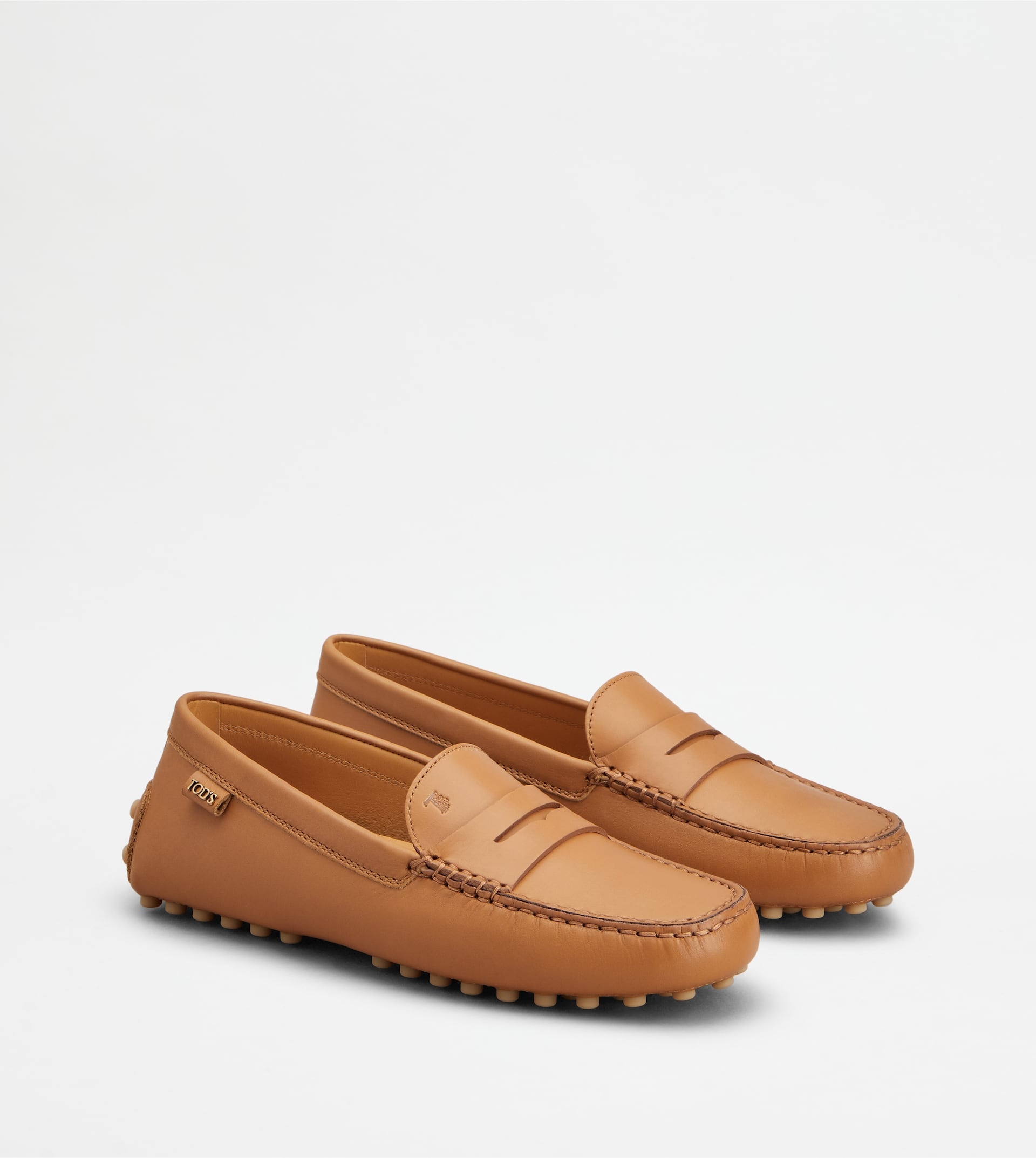 GOMMINO DRIVING SHOES IN LEATHER - BROWN - 2