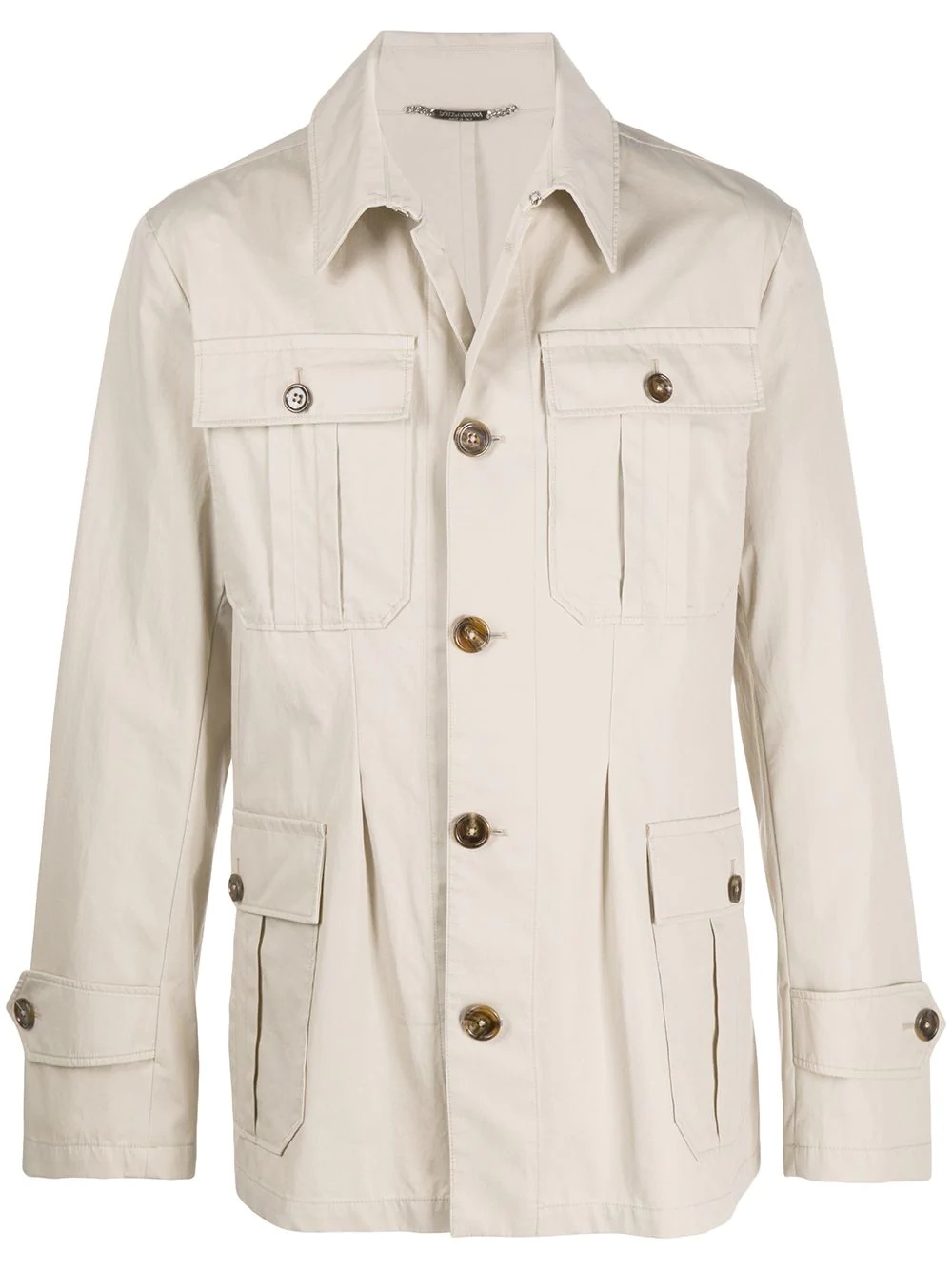 cotton safari jacket - 1