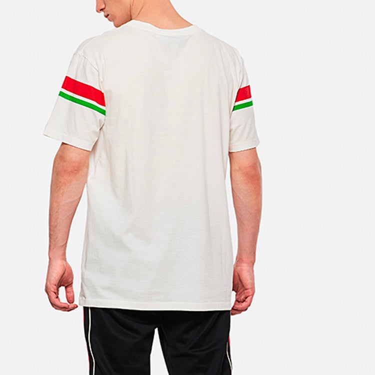Gucci GG Stripe Printing Short Sleeve White 565806-XJBAR-9037 - 4