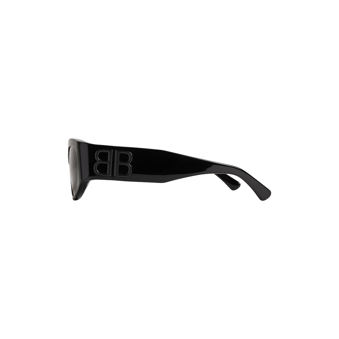 Women's Bossy Round Af Sunglasses in Black - 2