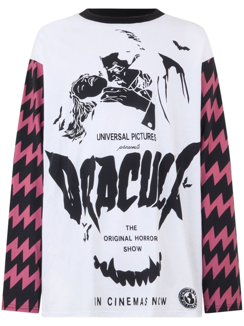 Dracula-print long sleeve t-shirt 1