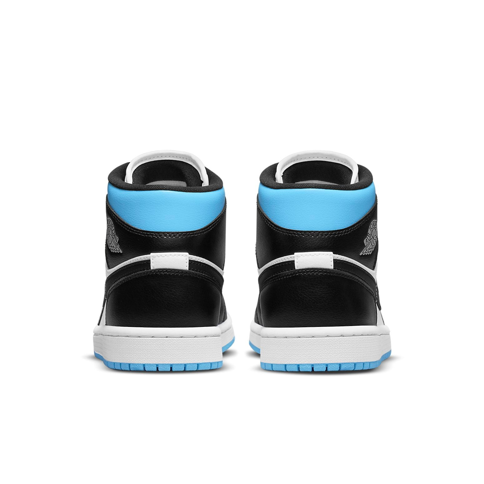 (WMNS) Air Jordan 1 Mid 'University Blue Black White' BQ6472-102 - 5