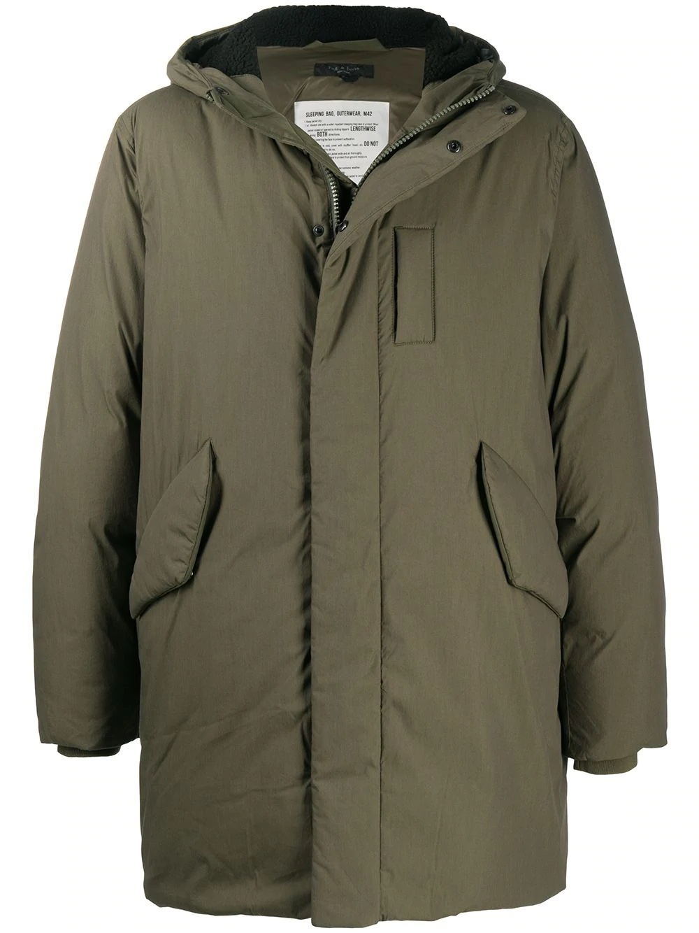 hooded parka coat - 1