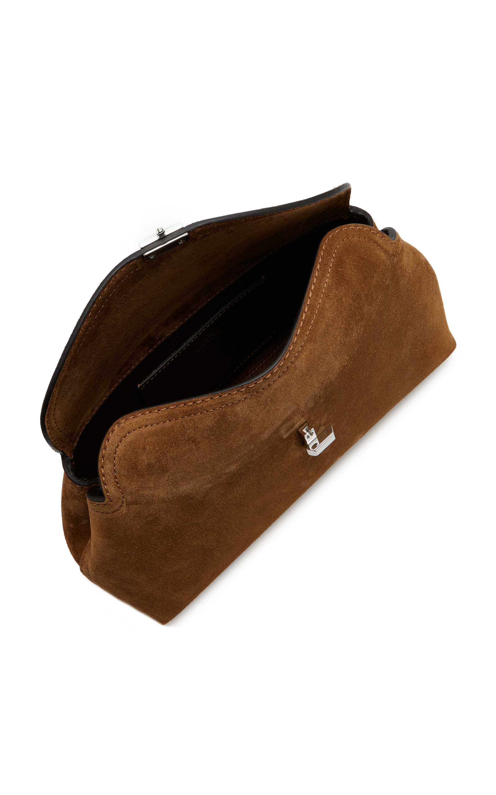T-lock Suede Clutch brown - 6