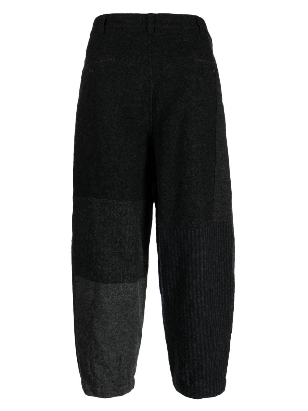 patchwork drop-crotch trousers - 2