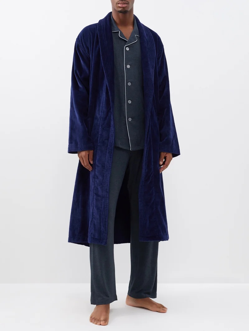 Triton cotton-velour bathrobe - 2