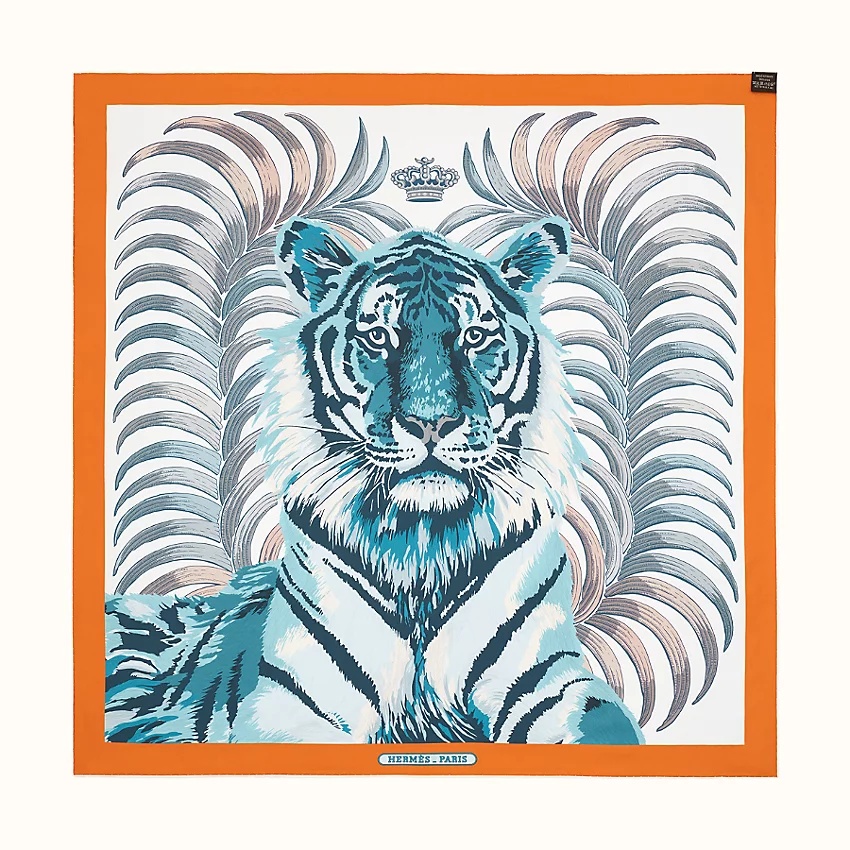 Tigre Royal double face scarf 90 - 4