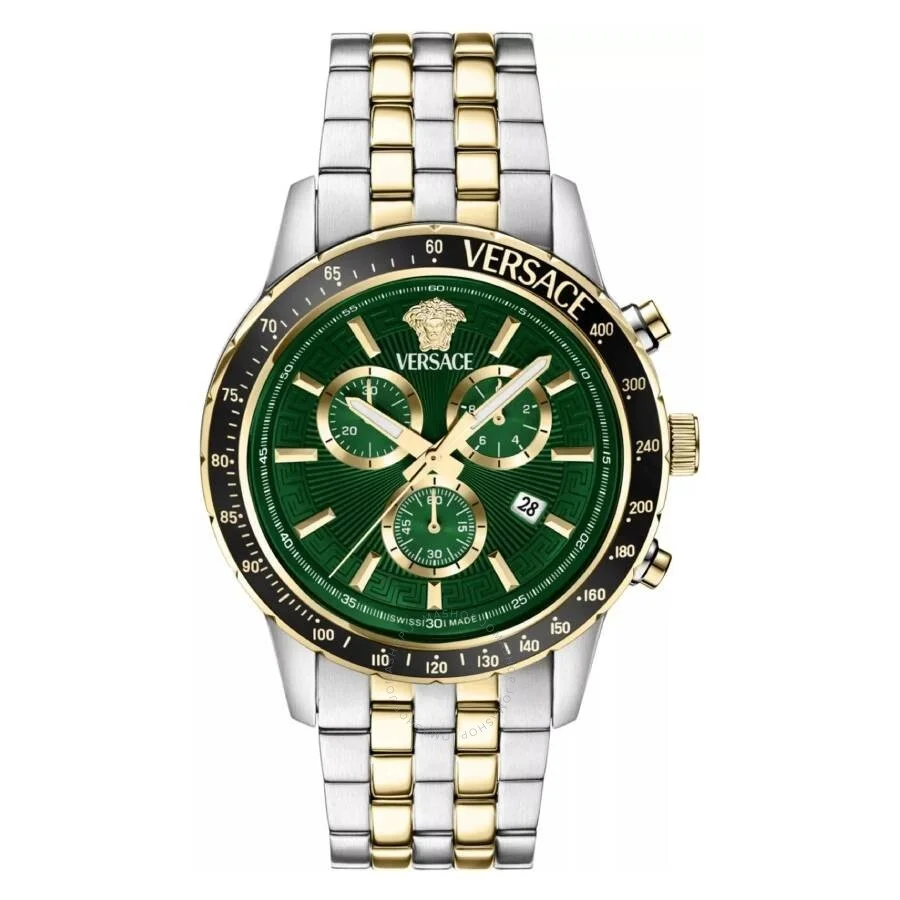 Versace Sport Chrono Quartz Green Dial Men's Watch VEZCA0524 - 1