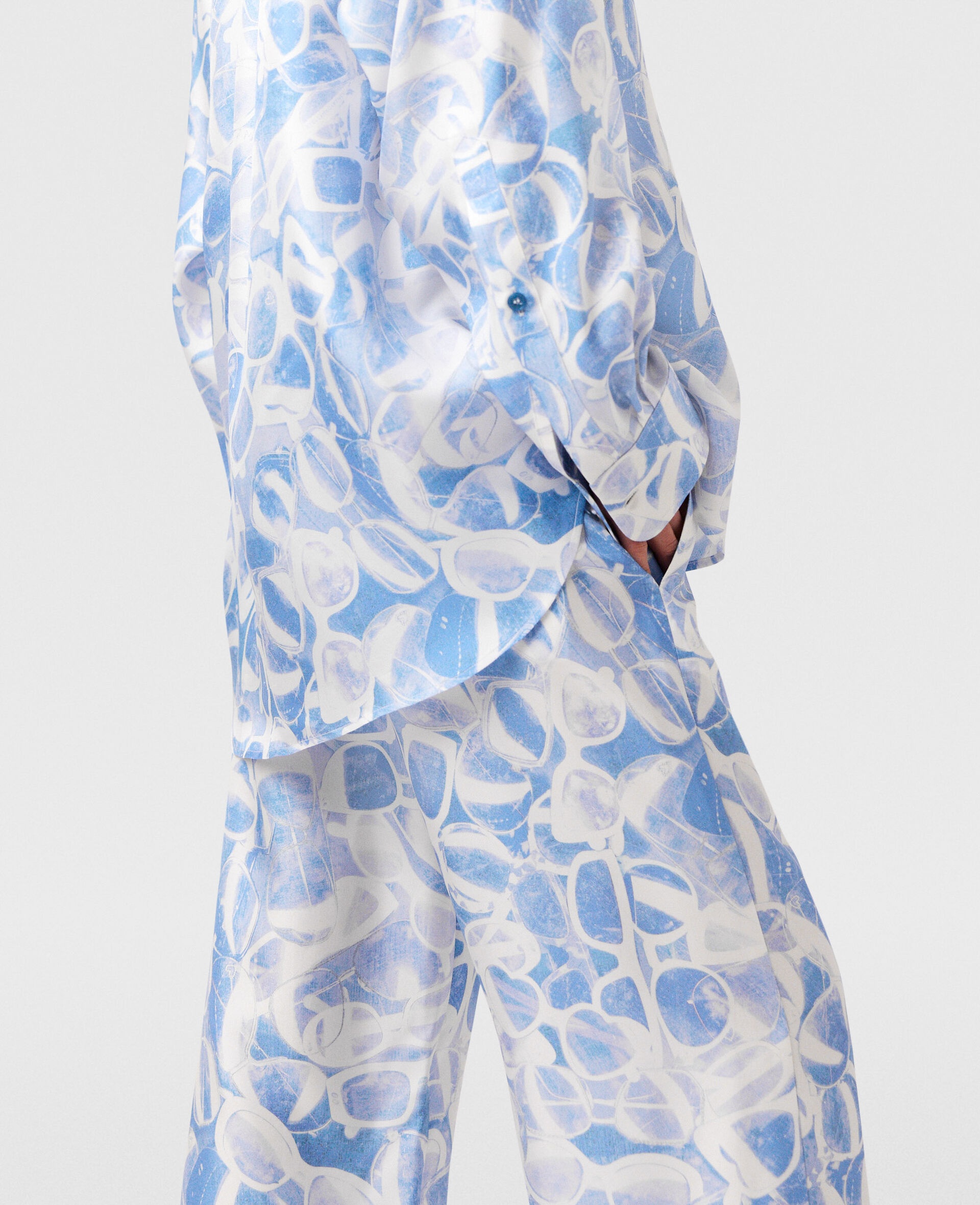Sunglasses Print Straight-Leg Pants - 3