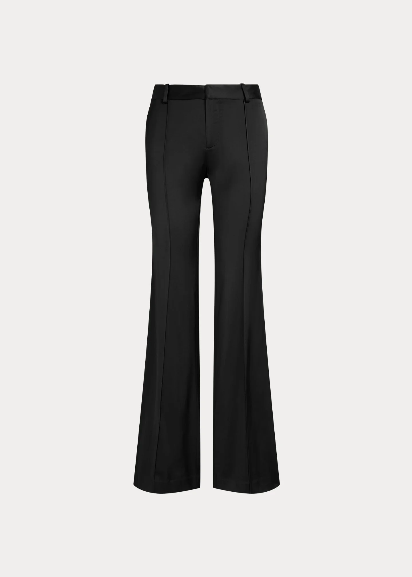 Low-Rise Satin Kick-Flare Pant - 1